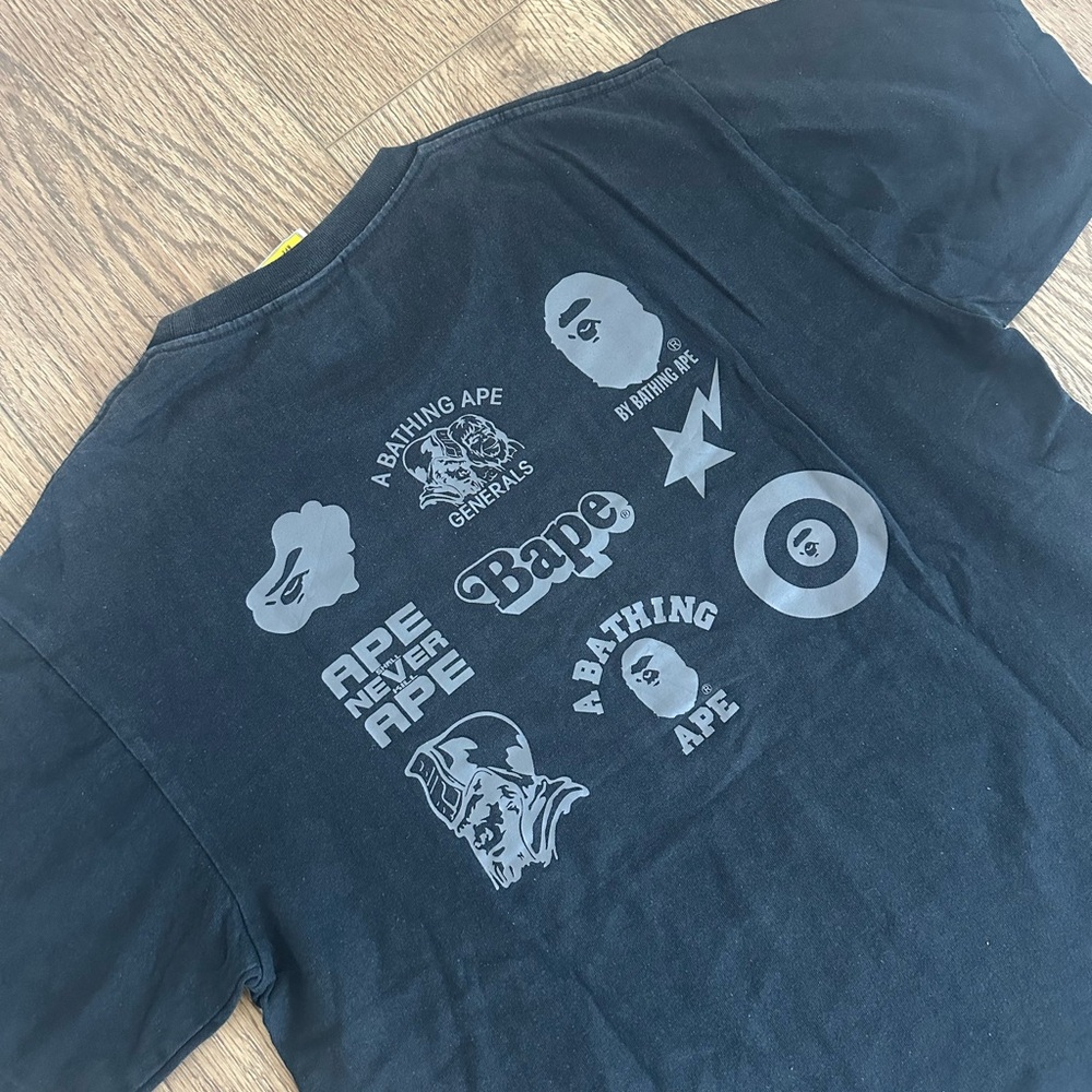 Vintage BAPE Multi Logo OG Graphics Tee (L)